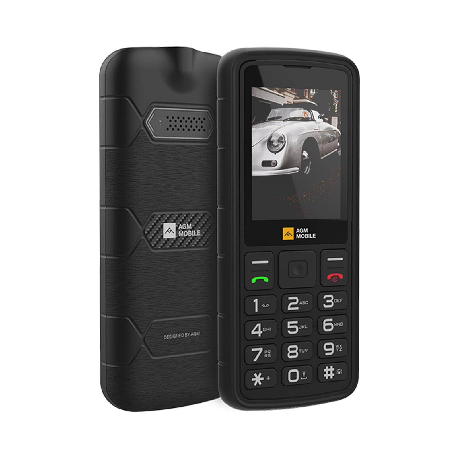 AGM M9 | Resistente | 4G | Ergonómico | Fácil de usar | Marcación rápida | Doble SIM