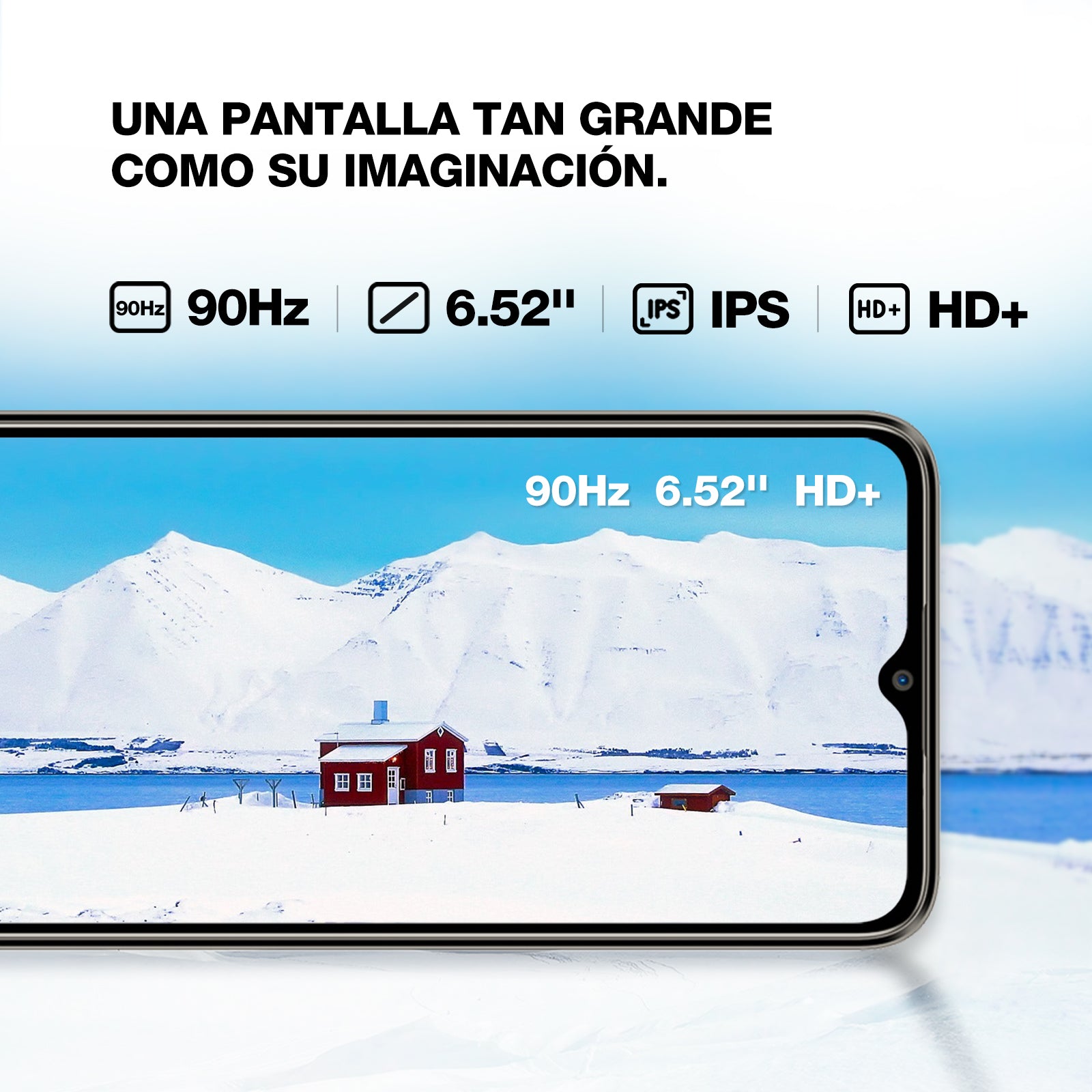 AGM NOTE N1 | Cámara dual AI de 50 MP | Pantalla de 90 Hz | Android 13 | Batería masiva | 8 GB de RAM + 128 GB de ROM