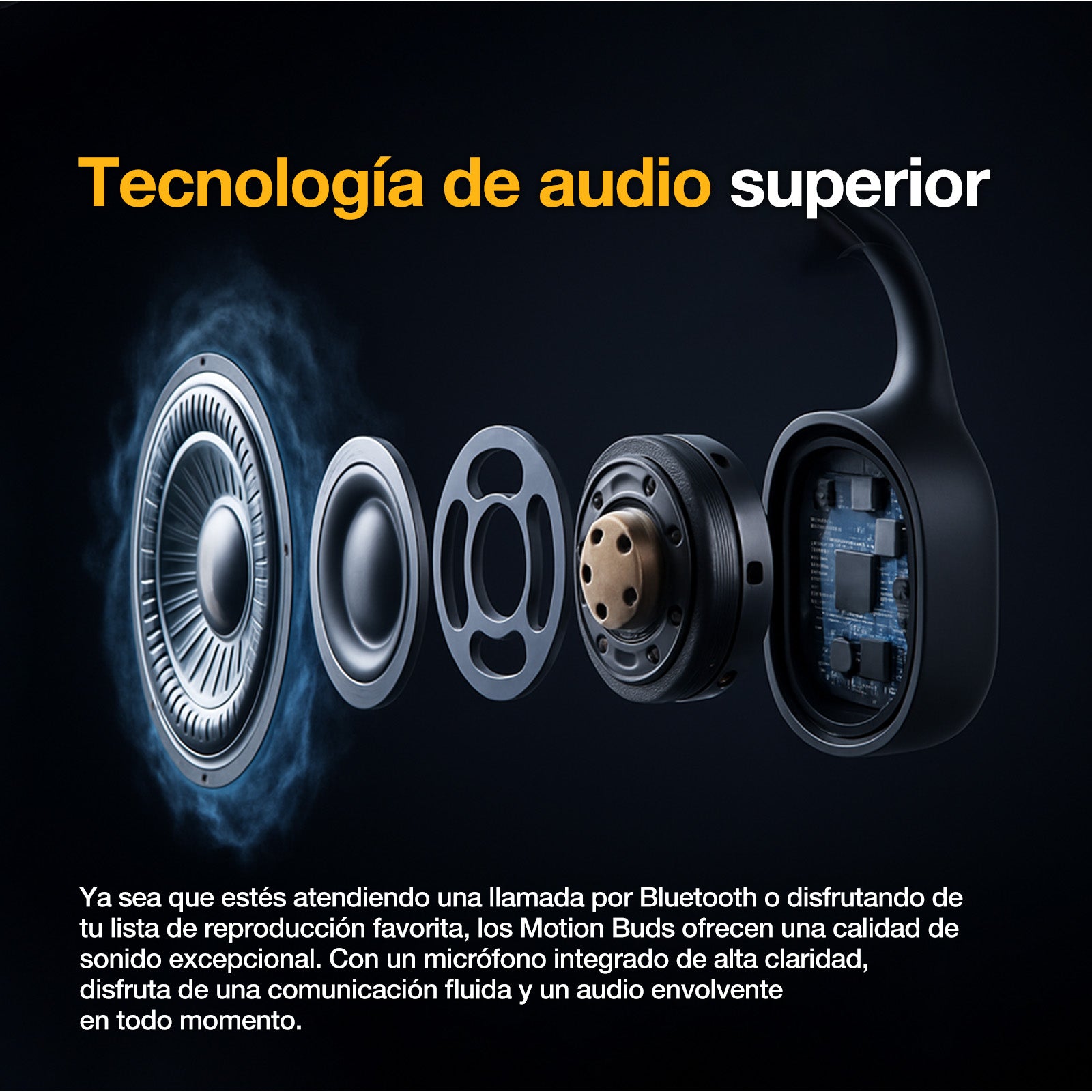 AGM Motion buds | IP68 Resistente al agua | Auriculares para entrenamiento de natación | Auriculares Bluetooth | Auriculares inalámbricos de conducción ósea