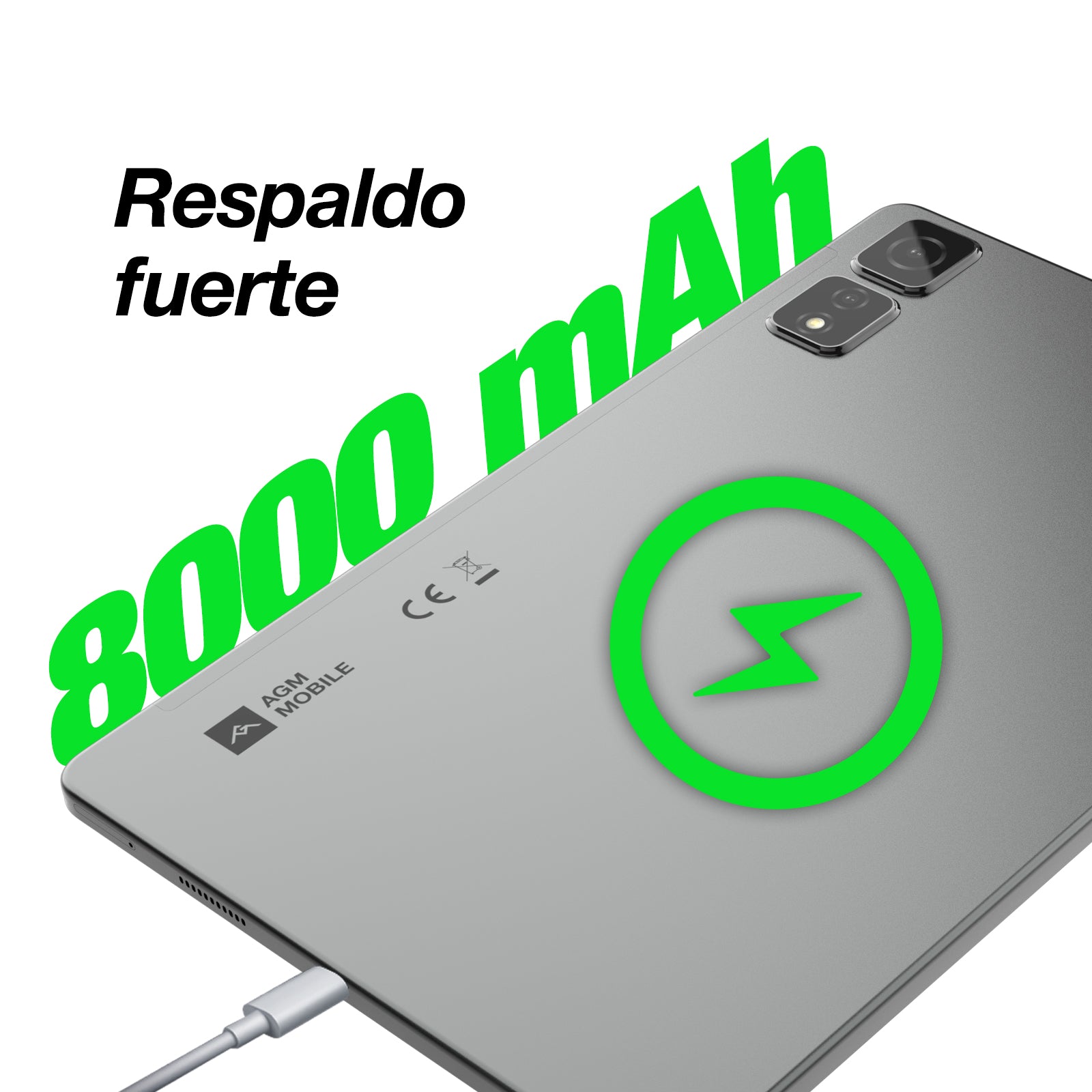 AGM PAD T2 | 500 Nits de brillo|11" FHD+|256GB|Procesador MTK G91|Android 14|Batería de 8000 mAh