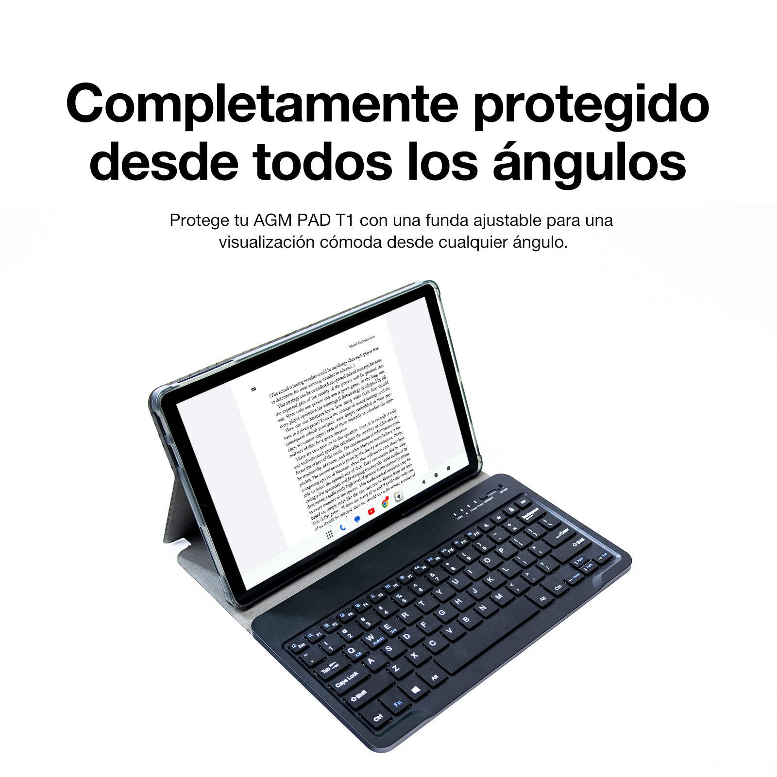 AGM PAD T1|Ultra ligero|Pantalla 11" FHD+|Procesador Octa-Core T606|Dual SIM 4G|Android 14|Batería de 7000 mAh