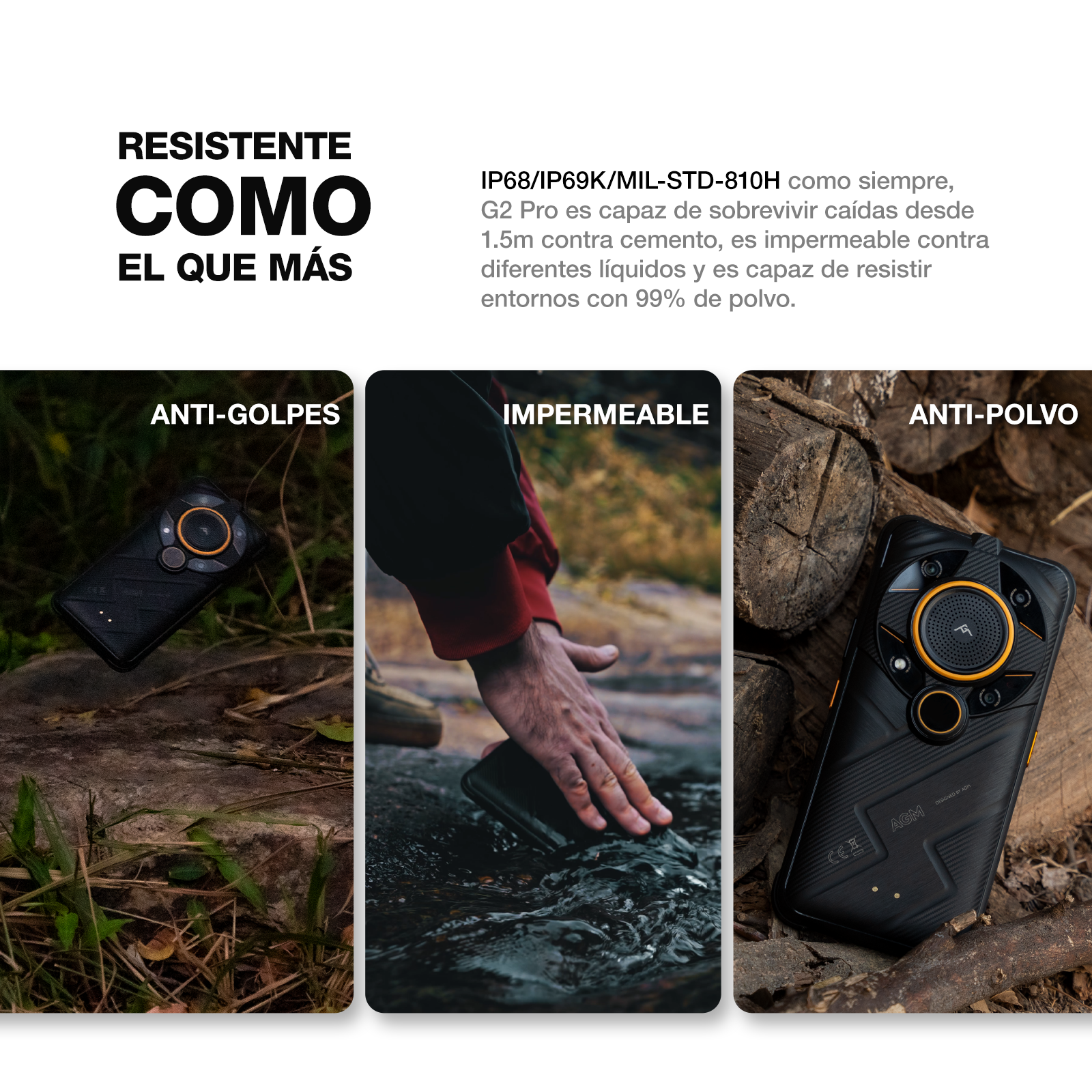 AGM G2 Pro | Smartphone Resistente Desbloqueado 5G | Cámara Térmica de Alta Calidad | Potente Chipset | Cámara Trasera de 108 MP | Almacén en Estados Unidos