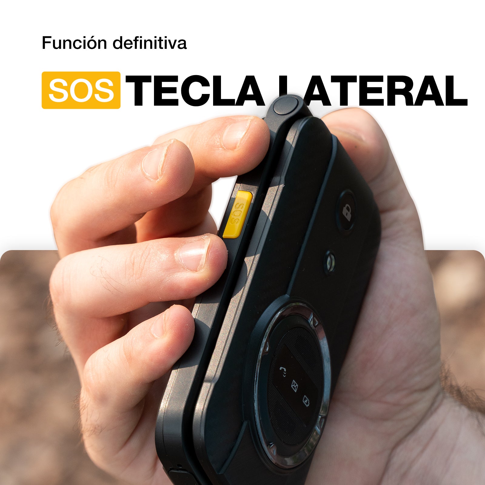 AGM M8 FLIP Security+ | Teléfono con tapa resistente | Datos seguros | Vulnerabilidades reducidas | Sin seguimiento