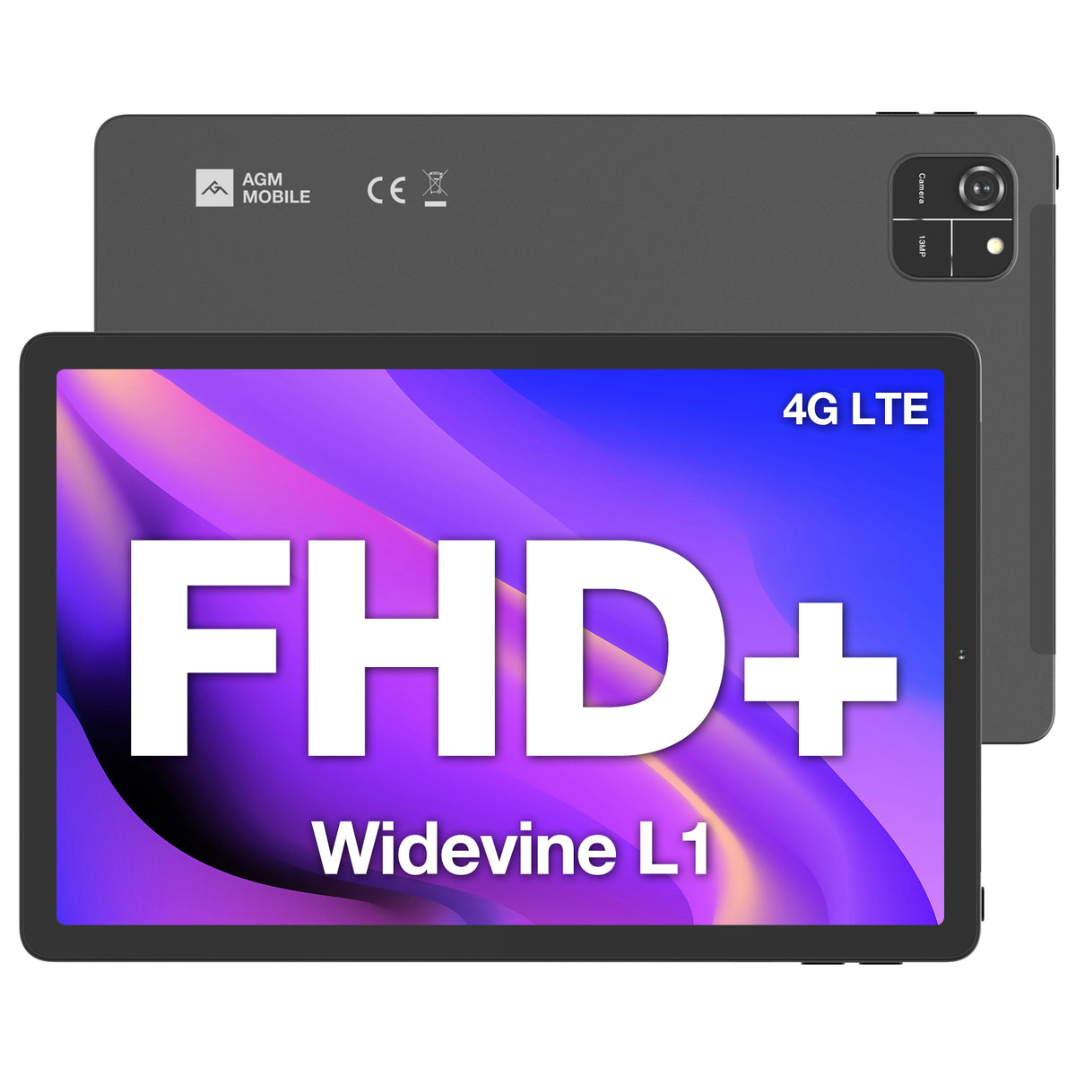 AGM PAD T1|Ultra ligero|Pantalla 11" FHD+|Procesador Octa-Core T606|Dual SIM 4G|Android 14|Batería de 7000 mAh