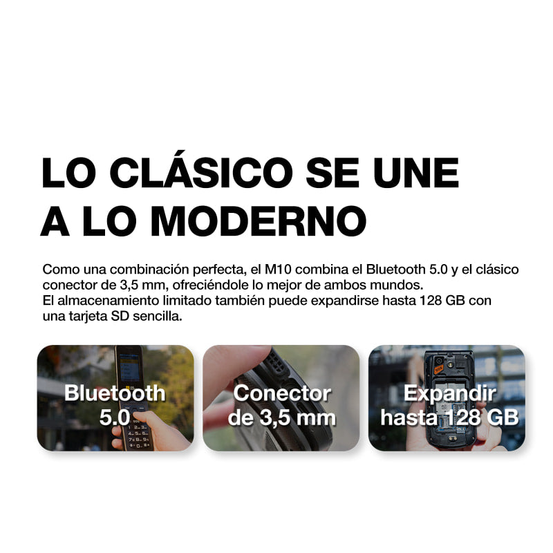 AGM M10|Alertas LED inteligentes|Doble SIM|Llamada SOS|Altavoz de alto decibelio