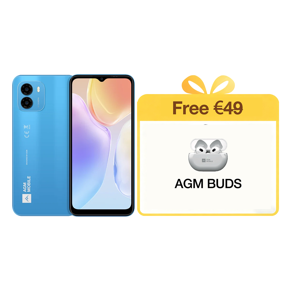 AGM NOTE N1 | Cámara dual AI de 50 MP | Pantalla de 90 Hz | Android 13 | Batería masiva | 8 GB de RAM + 128 GB de ROM