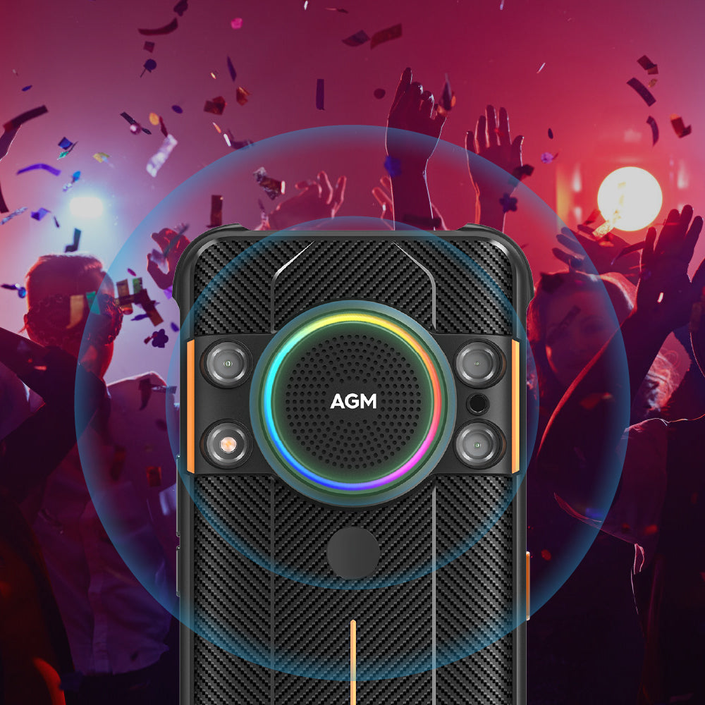 AGM H5 | Android 12 | Móvil resistente | Altavoz de 109dB |