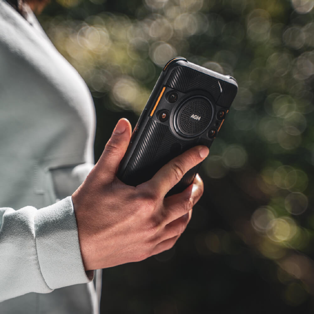 AGM H5 | Android 12 | Móvil resistente | Altavoz de 109dB |