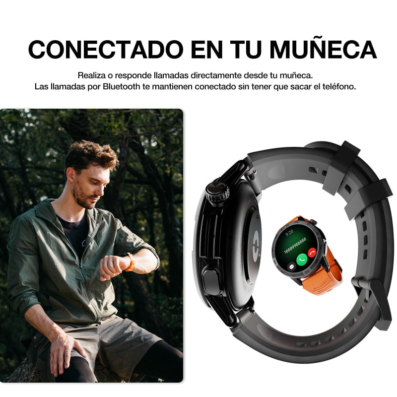 AGM Legion Pro | GPS | Mapas sin conexión | 5 ATM | Resistente al agua IP68 | 100+ modos deportivos | Smartwatch