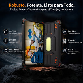 AGM PAD P3 | Tableta Robusta Compacta de 8.68″ | Helio G99 | IP68/IP69K | Resistente al Agua | Pantalla de 120Hz | eSIM | Android 16