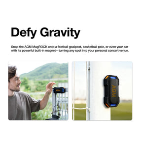 Preventa | Altavoz Bluetooth Magnético AGM MAG ROCK | Resistente al Agua IPX7 | Flotante | Sonido Potente 8W | Luces RGB para Fiestas