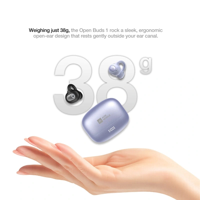 AGM Open Buds 1 | Diseño abierto (Open-Ear) | ANC 25+3dB | 6H de autonomía | Resistencia al agua IPX4