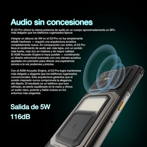 Preventa | AGM G3 PRO | Teléfono Inteligente Resistente con Cámara Térmica | 12GB+512GB | Batería 10000mAh | Pantalla 120Hz | MIL-STD-810H
