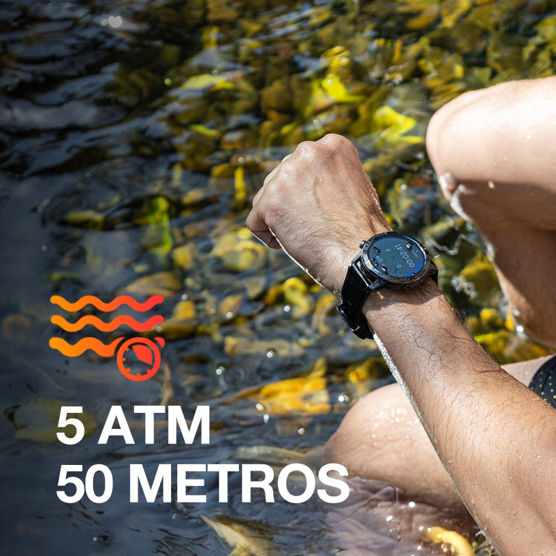 AGM Legion Pro | GPS | Mapas sin conexión | 5 ATM | Resistente al agua IP68 | 100+ modos deportivos | Smartwatch