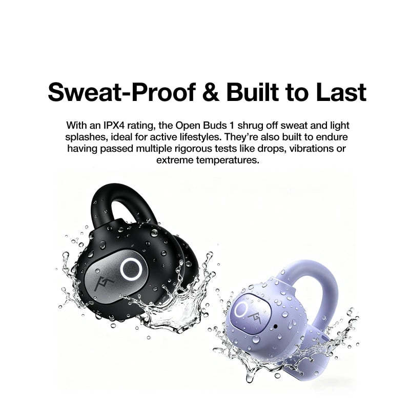 AGM Open Buds 1 | Diseño abierto (Open-Ear) | ANC 25+3dB | 6H de autonomía | Resistencia al agua IPX4