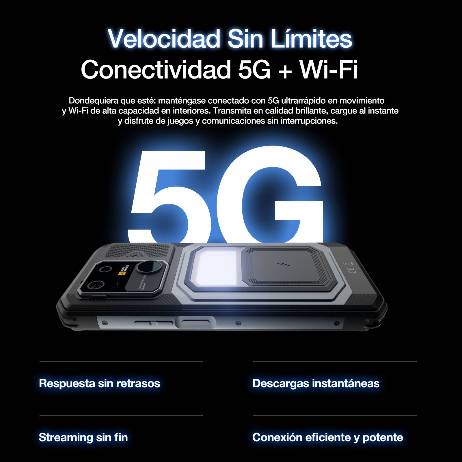 Preventa | AGM G3 PRO | Teléfono Inteligente Resistente con Cámara Térmica | 12GB+512GB | Batería 10000mAh | Pantalla 120Hz | MIL-STD-810H