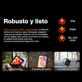 AGM PAD P2 Active | 4G LTE | Robusto | Carcasa Desmontable | Widevine L1 | Helio G99 | Android 14