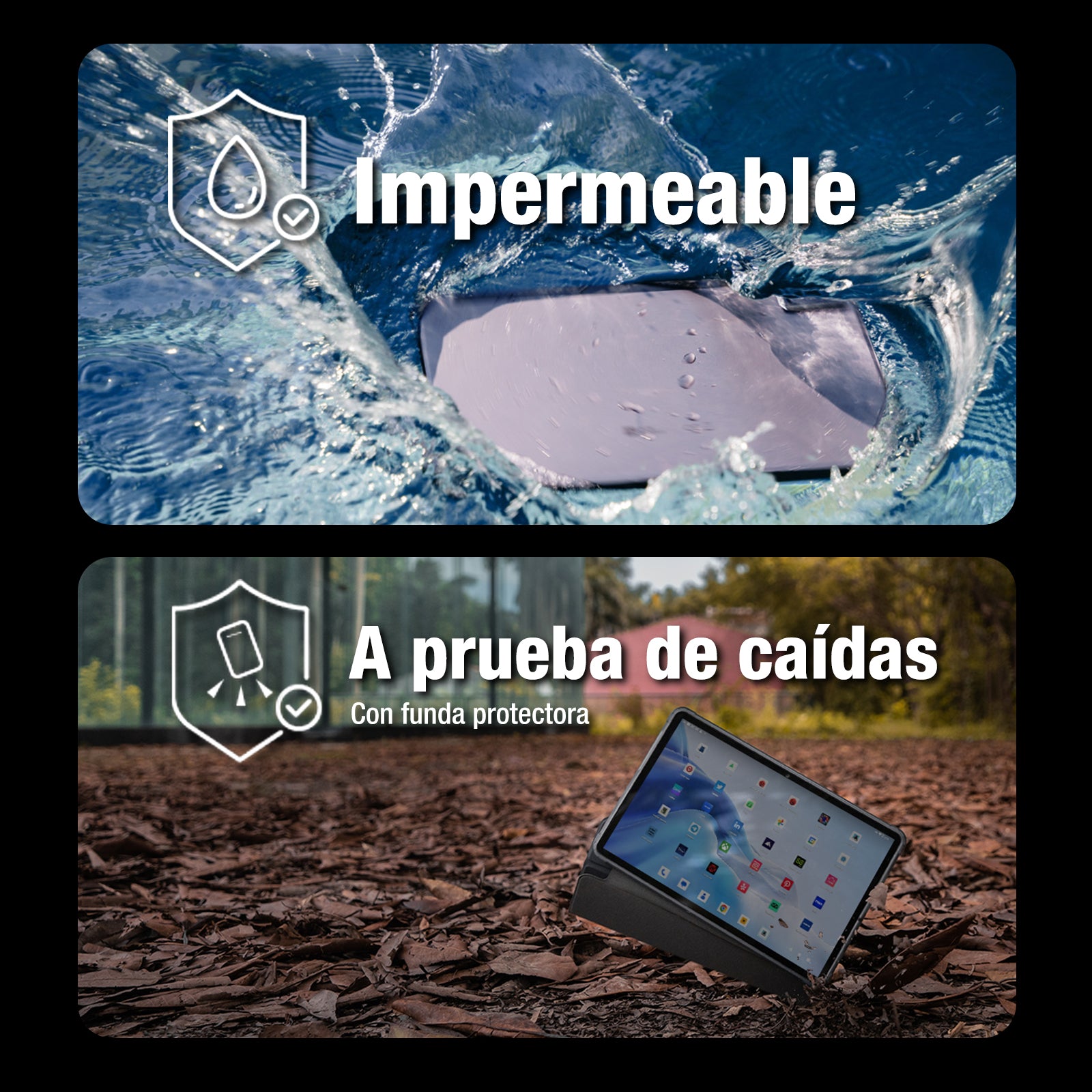 AGM PAD P1 | Tablet resistente 4G LTE | Potente chipset | Resistente al agua | Ligero | Gran pantalla 1200*2000 FHD | Batería grande | Android 13