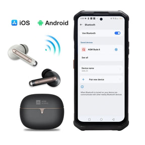 AGM BUDS 5 | ANC + ENC | 30h de reproducción | IPX4 | Control táctil