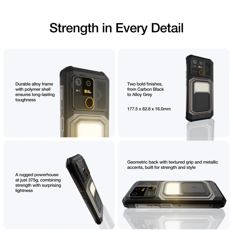 Preventa | AGM G3 | Teléfono Inteligente Resistente | 12GB+512GB | Batería 10000mAh | Cámara Frontal 50MP | Pantalla 120Hz | IP68 IP69K | Carga Inalámbrica