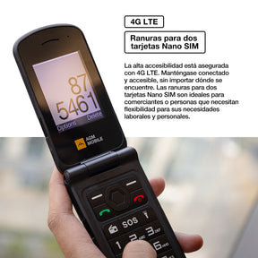 AGM M10｜Alertas LED inteligentes｜Doble SIM｜Llamada SOS｜Altavoz de alto decibelio
