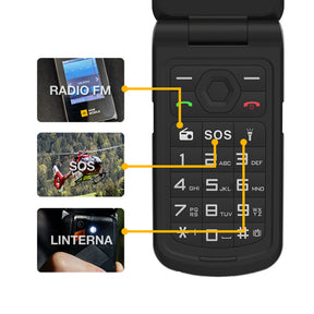 AGM M10｜Alertas LED inteligentes｜Doble SIM｜Llamada SOS｜Altavoz de alto decibelio