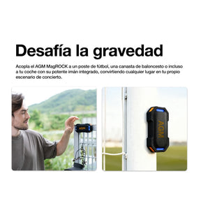 Altavoz Bluetooth Magnético AGM MAG ROCK | Resistente al Agua IPX7 | Flotante | Sonido Potente 8W | Luces RGB para Fiestas