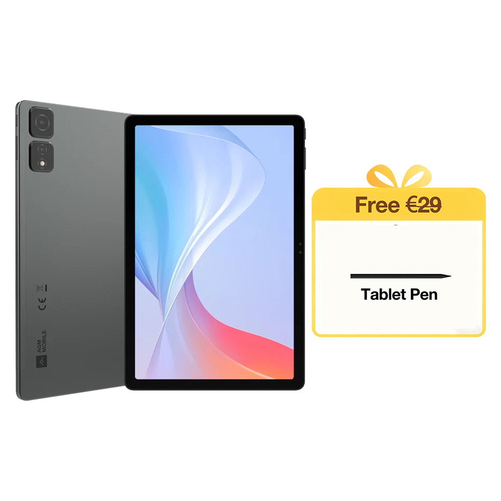 AGM PAD T2 | 500 Nits de brillo｜11" FHD+｜256GB｜Procesador MTK G91｜Android 14｜Batería de 8000 mAh
