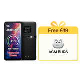 AGM X6 Phantom | Apariencia transparente | Elegante | Smartphone resistente Octa-Core 5G | Detección de temperatura multi-escena | Botón lateral personalizable | Cámara principal de 50MP | Android 14